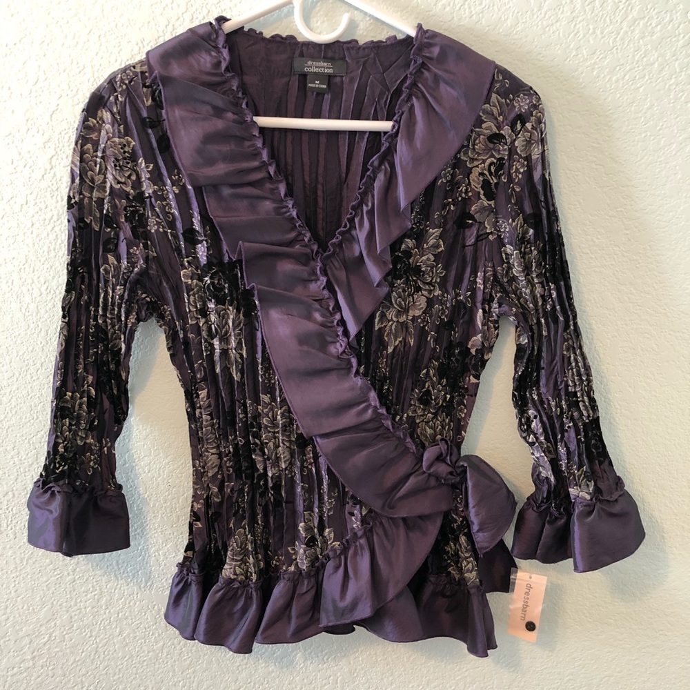 Dress Barn Collection Ruffle Blouse.